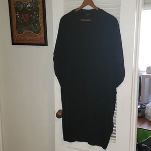 COS drapey black short sleeve tunic sz M